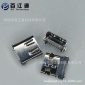 TYPE-C3.1板上母座四脚插板有柱带弹9.87 12P插12P帖 LCP黑